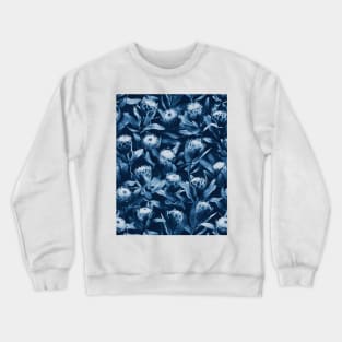 Evening Proteas - Denim Blue Crewneck Sweatshirt